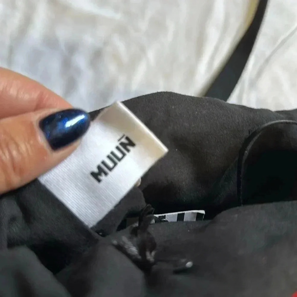 Muun Red cable knit handbag crossbody NWT - Picture 4 of 6